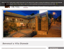 Tablet Screenshot of hotelvilladiomede.it